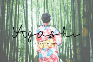 Agashi: A Script Font for Real-World Design
