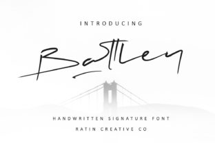 Battley: A Handwritten Font for Business Style