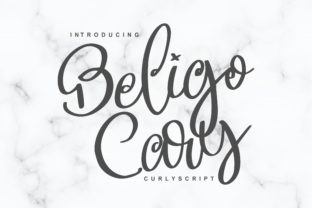Beligo Cary: A Curly Script for Polished Branding