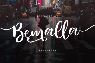 Bemalla: A Natural Brush Script Font