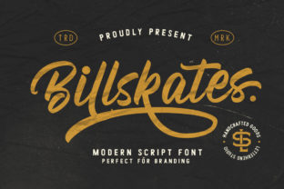 Billskates: A Bold Script Font