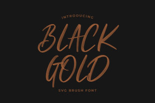 Black Gold Font: A Creative Touch