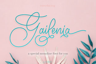 Gailenia: A Romantic Script Font