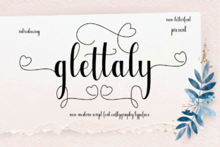 Glettaly: A Romantic Script Font