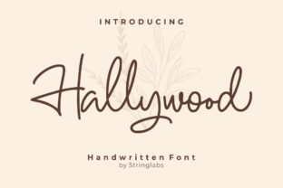 Hallywood: A Sweet Handwritten Font
