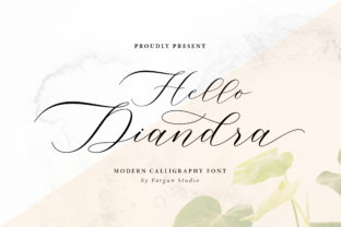 Hello Diandra: A Bold Script Font