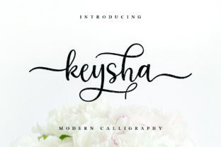 Keysha: A Script Typeface for Elegant Design