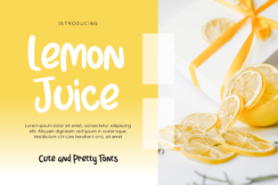 Lemon Juice Font: A Sweet Touch for Design