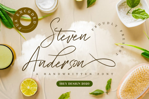 Steven Anderson Font: Elegant Script for Editorial Design