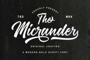 The Micrander: A Playful Script for Bold Branding